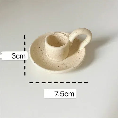 ceramic candlestick for decoration and jewelry holder - vue 12 sur 15