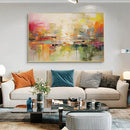 large hand painted abstract wall painting for home decor