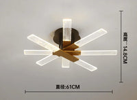 Modern dimmable acrylic chandelier for elegant interior decoration