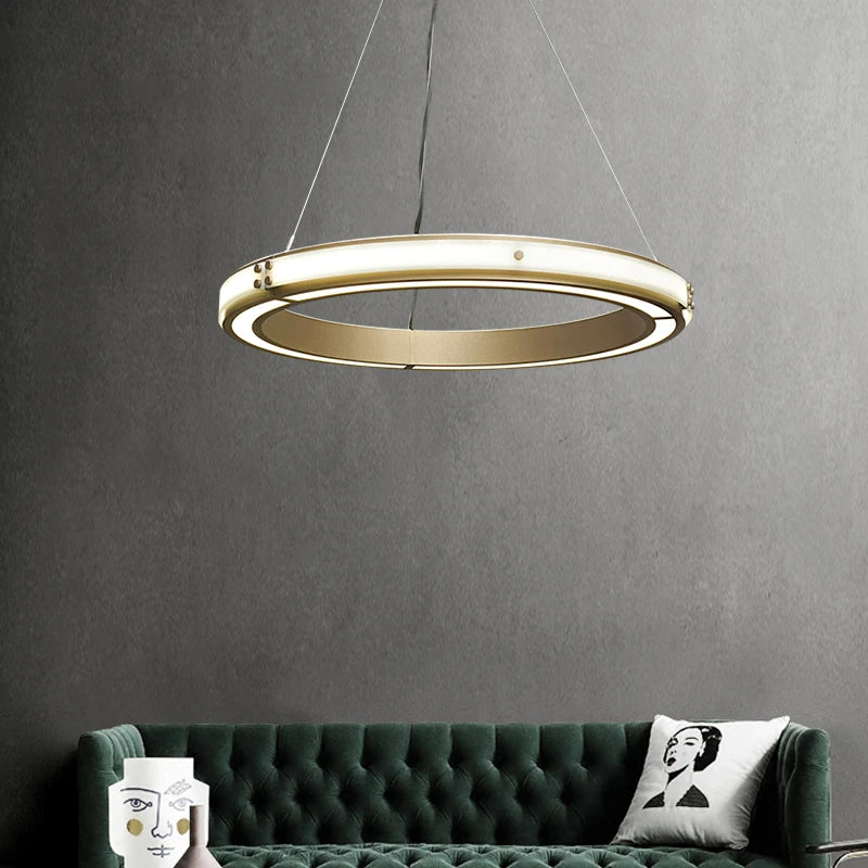 Modern iron pendant light for elegant interior décor