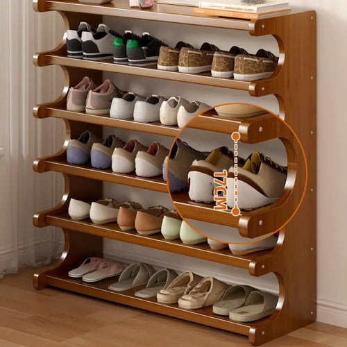 simple and space-saving indoor shoe rack - vue 6 sur 20