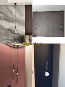 Glass ball pendant light for bedroom