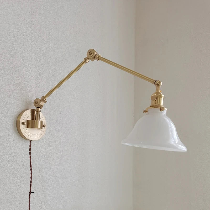 Iwhd copper wall light with rotating long swing arm - vue 14 sur 23