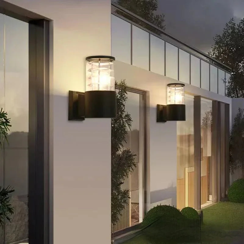 Waterproof outdoor E27 wall light