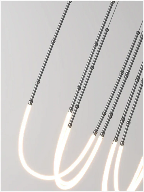 Modern LED pendant light for stylish and elegant interior decor - vue 5 sur 12