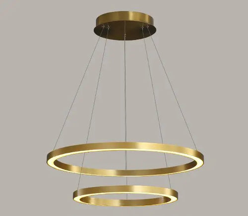 Nordic circular LED chandelier for luxurious interior decor - vue 12 sur 12
