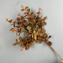 Set of 2 artificial silk leaves for floral decoration