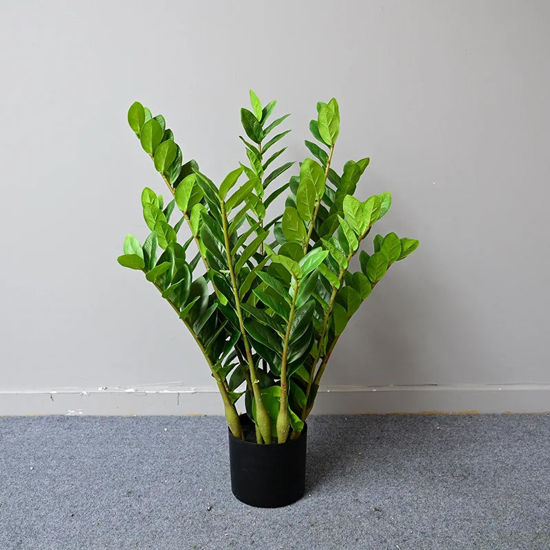 Artificial ficus and zamioculcas plants for indoor decoration - vue 4 sur 14