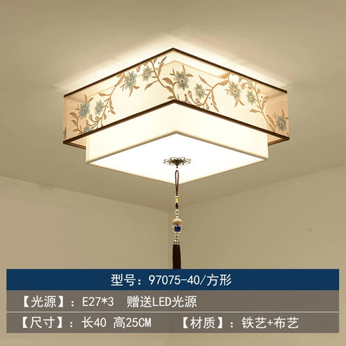 Retro Chinese chandelier for elegant and cosy lighting - vue 14 sur 17