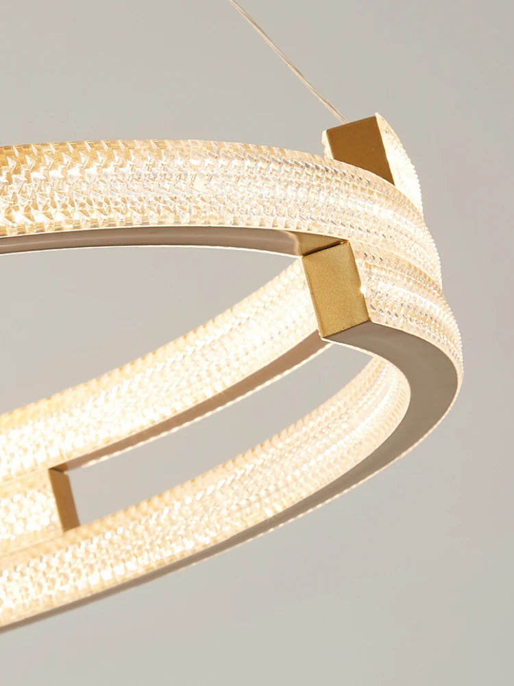 Elegant circular designer pendant light for modern interiors - vue 5 sur 12
