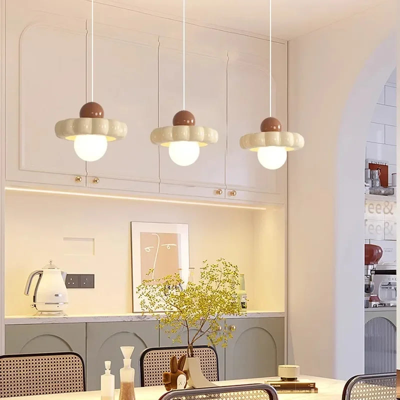 Designer chandelier with creative flower cream style