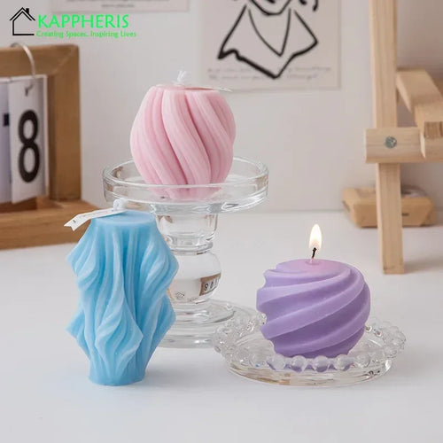 decorative swirl scented candles aesthetic aromatic for home - vue 3 sur 20