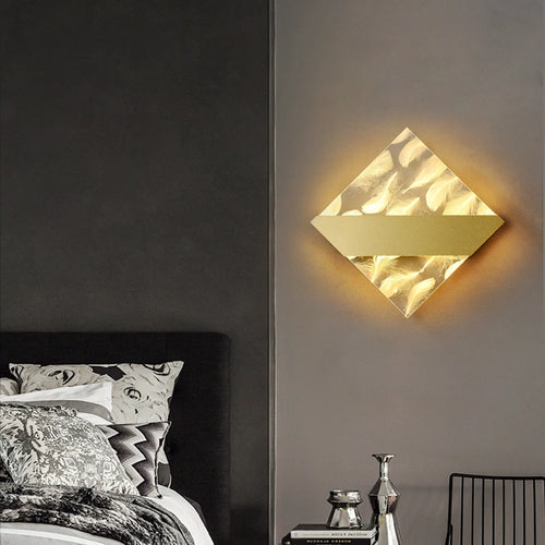 Modern minimalist luxury feather LED wall light - vue 2 sur 10