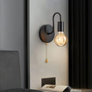 Nordic industrial black iron wall light E27
