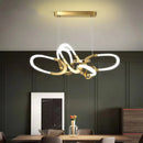 Irregular design galvanised stainless steel chandelier