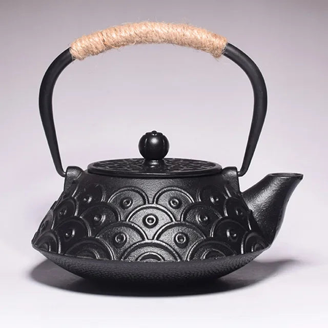 Japanese cast iron teapot set with enamel infuser 800ml