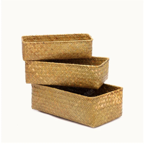 Wicker storage basket for kitchen and picnic - vue 12 sur 12