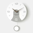 creative design solid wood silent wall clock