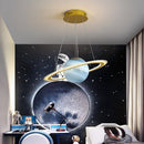 Creative earth moon football pendant light original design