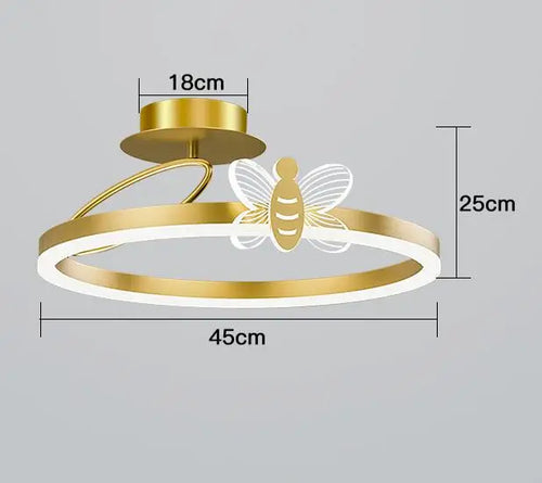 Round LED ceiling light for modern indoor lighting - vue 13 sur 14