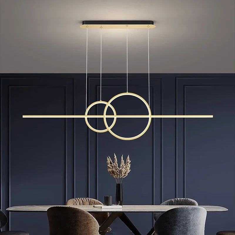 Modern minimalist LED chandelier for home decor