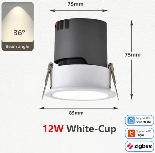 Zigbee aluminium dimmable COB LED spot - vue 14 sur 17