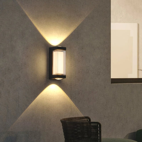 Modern waterproof wall light for outdoor and indoor lighting - vue 5 sur 14