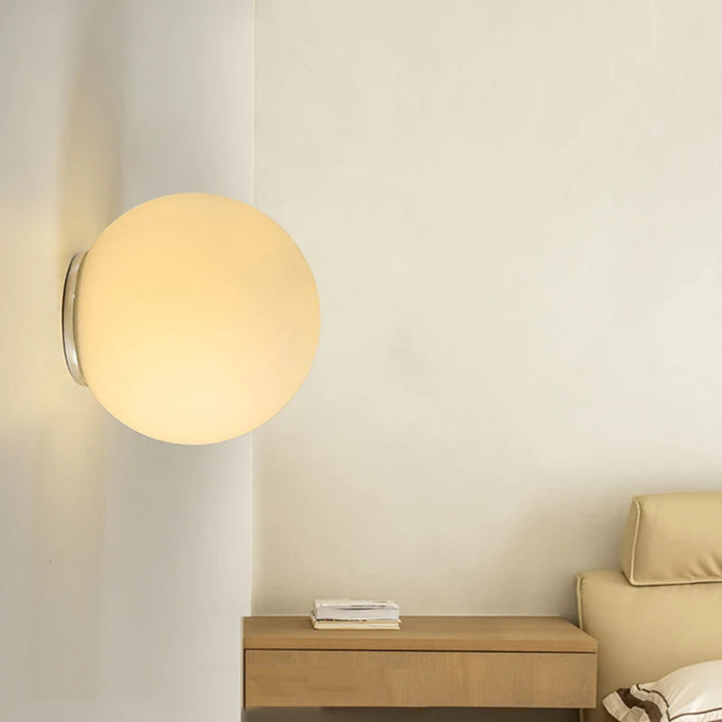 Modern glass wall lights for interior decoration