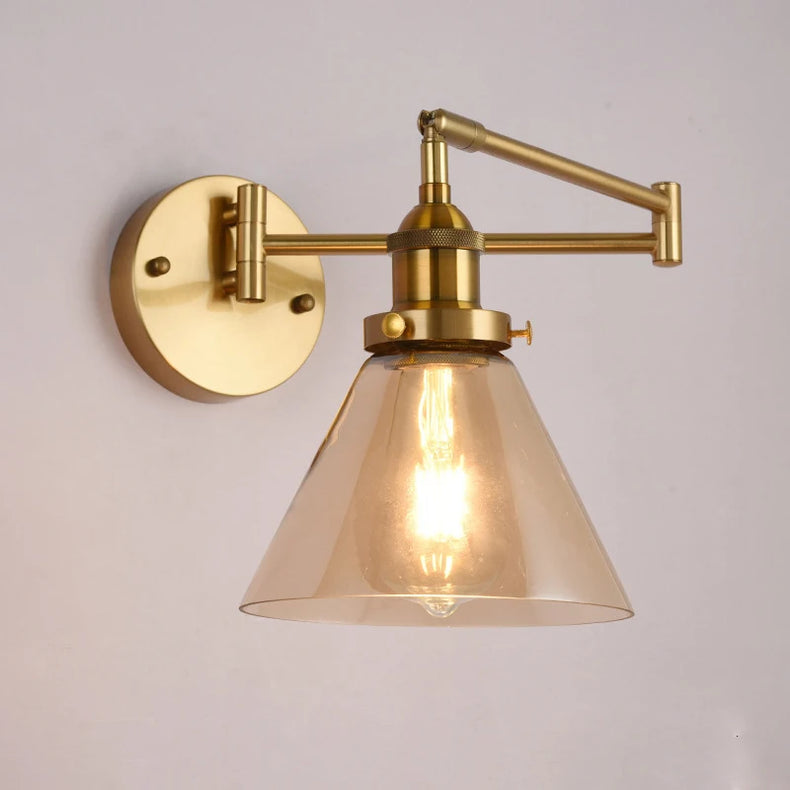 Eco-friendly foldable LED wall light with modern adjustable arm