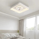 Modern LED ceiling light with fan and remote control