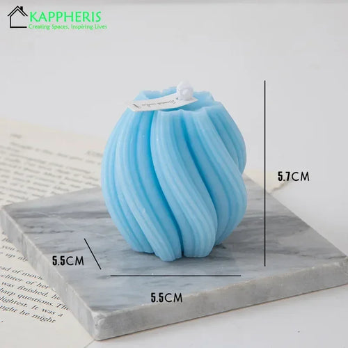 decorative swirl scented candles aesthetic aromatic for home - vue 16 sur 20