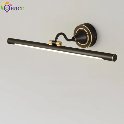American LED bathroom wall light black bronze vanity lamp modern indoor lighting - vue 2 sur 11