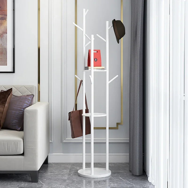 floor-standing coat rack for clothes and bags, versatile - vue 16 sur 17