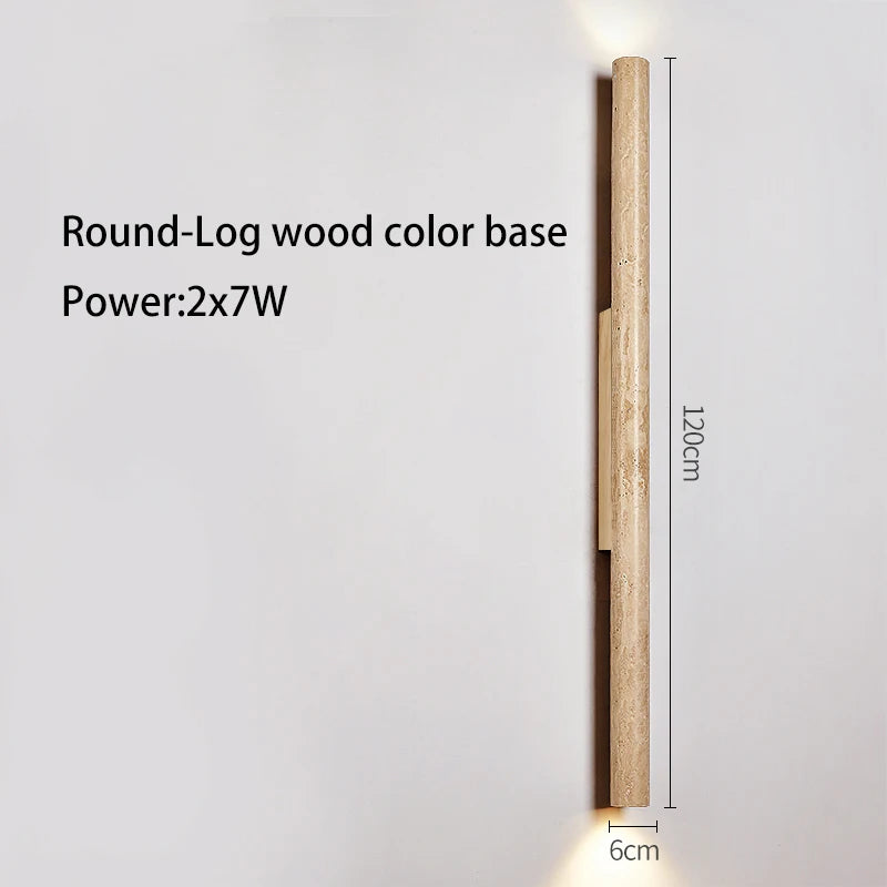 Long stone LED wall light - vue 9 sur 21