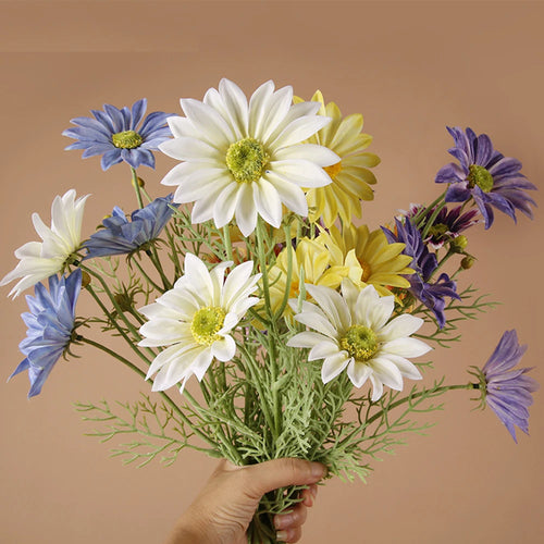 Large artificial daisy bouquet silk flowers wedding decoration - vue 2 sur 18