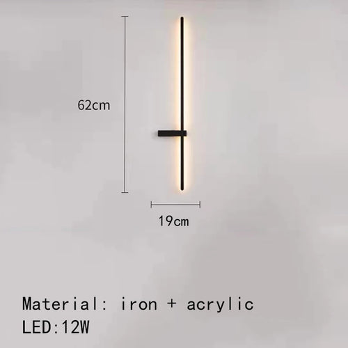 Minimalist artistic design LED wall light - vue 11 sur 15