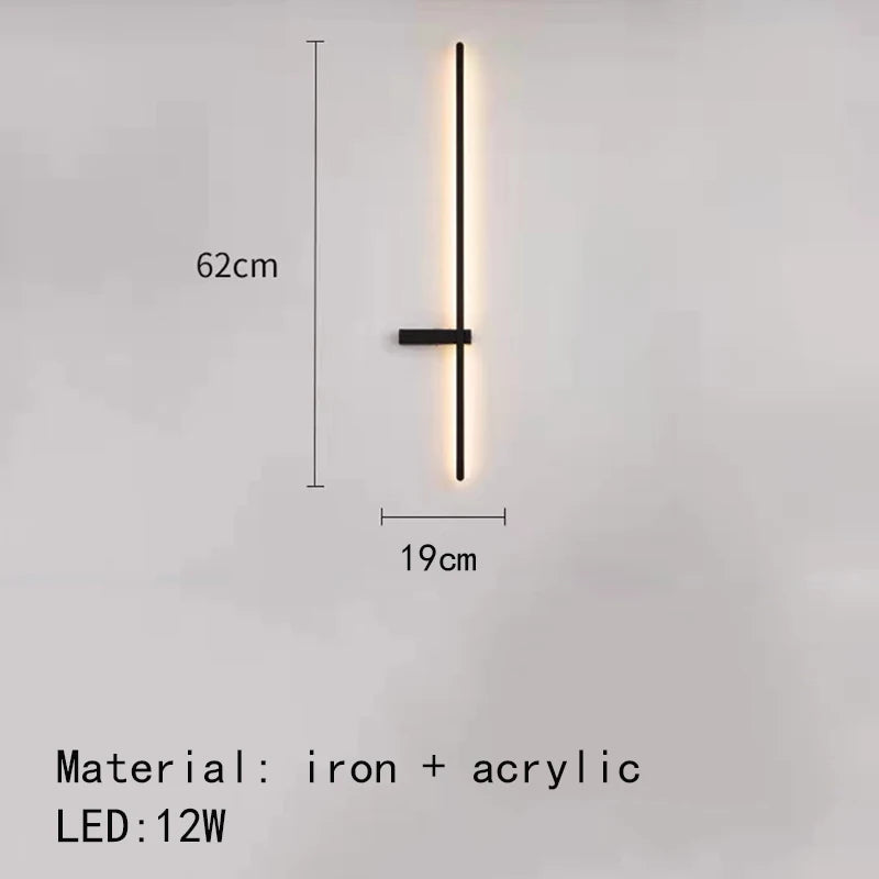 Minimalist artistic design LED wall light - vue 10 sur 15