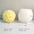3d rose bouquet silicone mold for candle