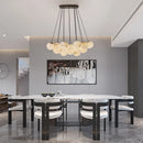 Modern gold and black marble chandelier for elegant lighting
