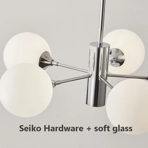 Nordic retro designer magic bean chandelier for various spaces - vue 7 sur 9