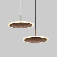 Chinese style black walnut wood pendant light for bar and restaurant