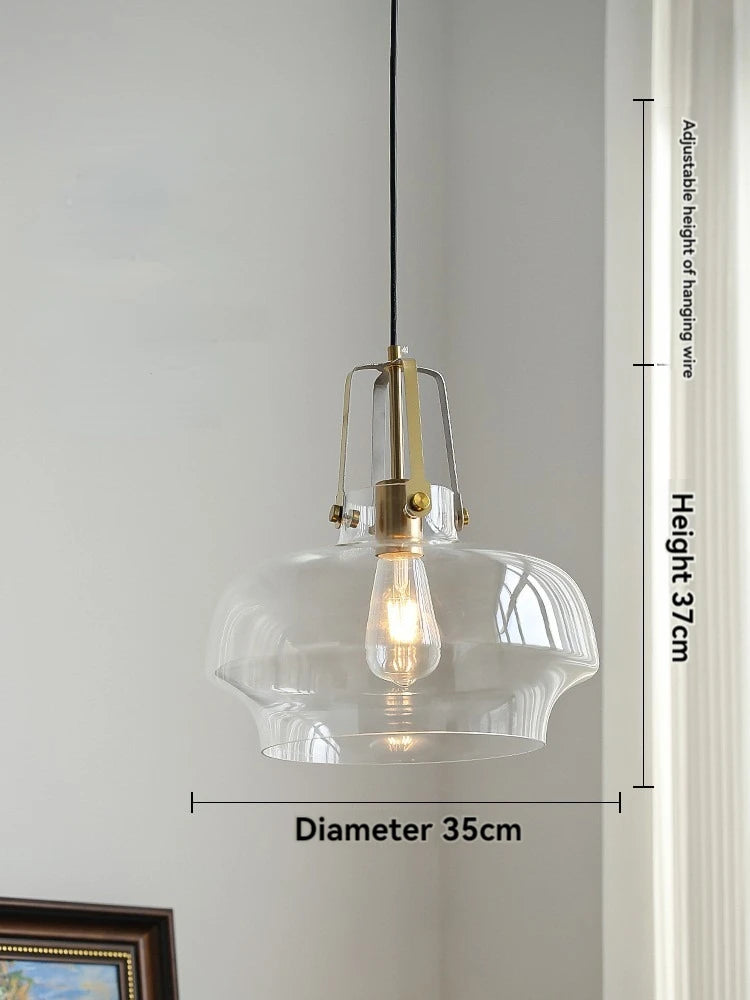 Nordic glass pendant light modern LED decor