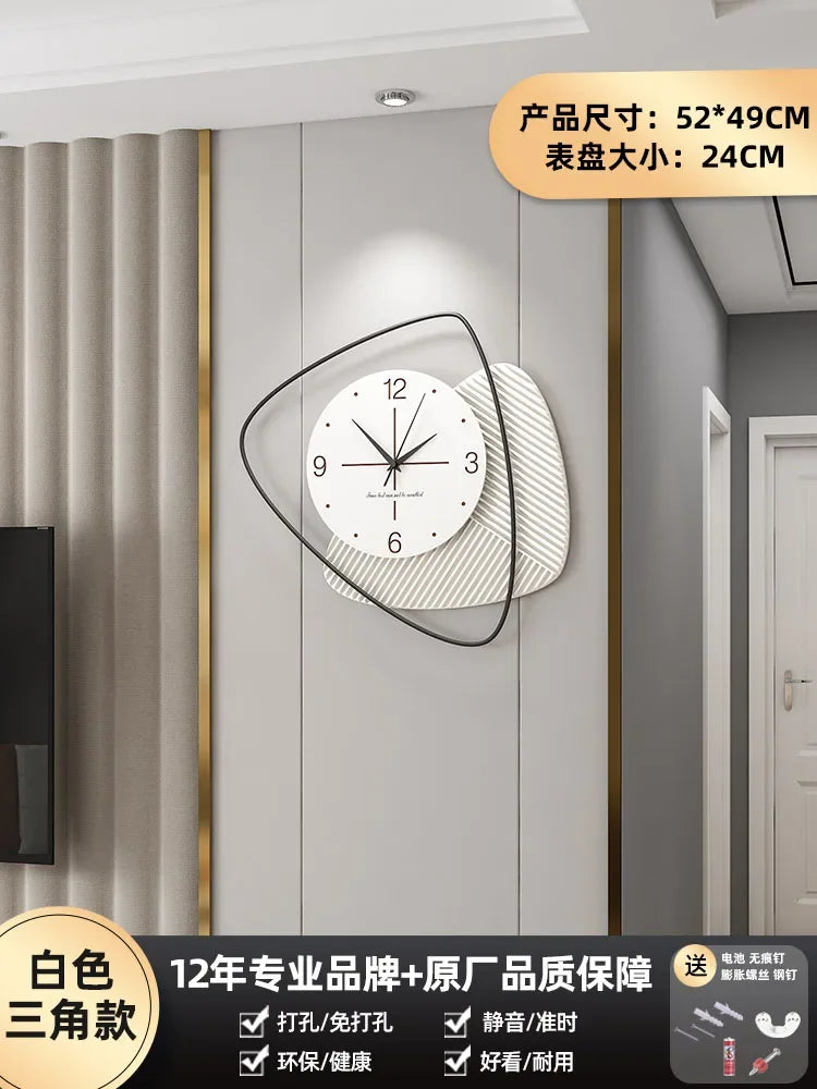silent wall clock nordic design modern luxury decorative