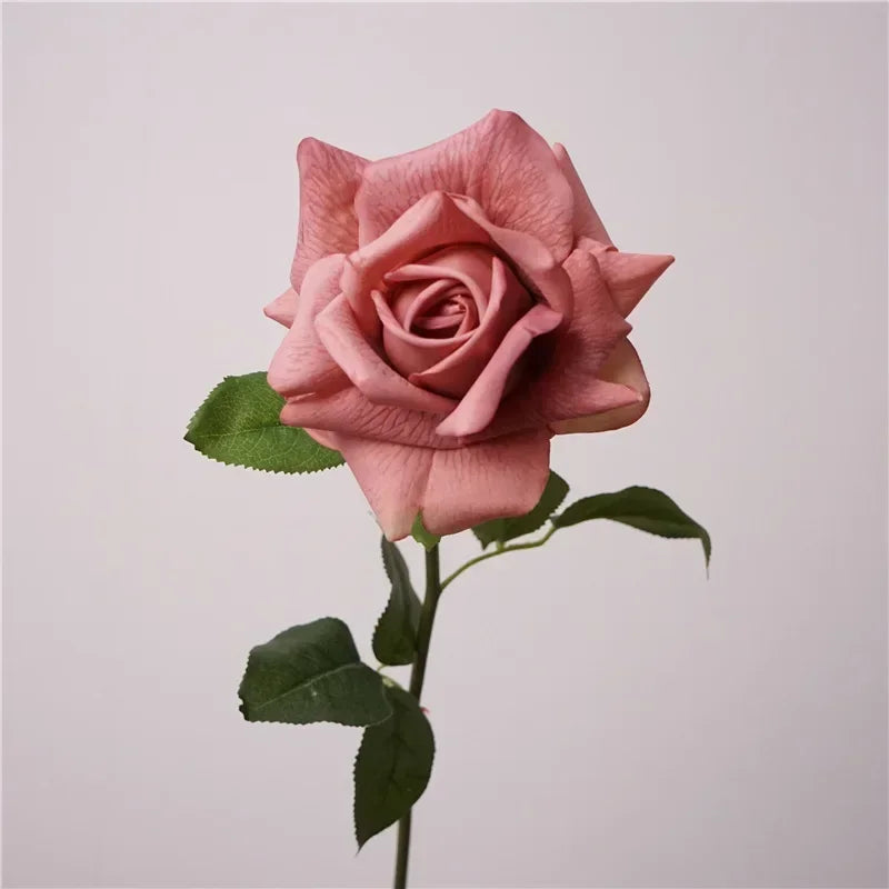 High quality artificial rose branch realistic floral decoration - vue 8 sur 10
