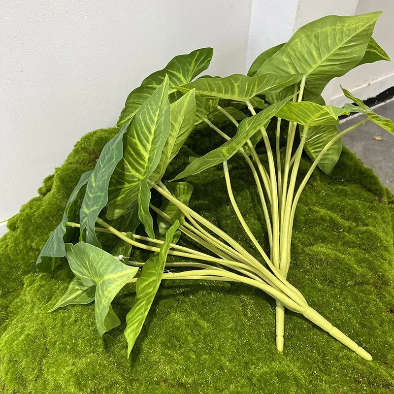 Artificial palm leaf plants floral decor for businesses