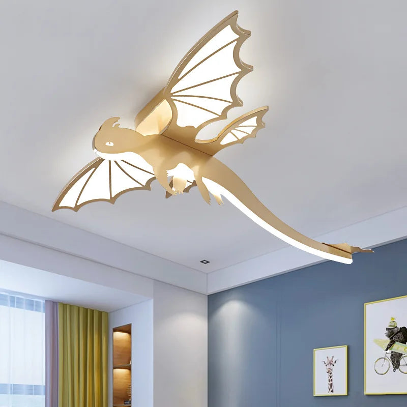 Dinosaur ceiling light for children's room with playful modern design