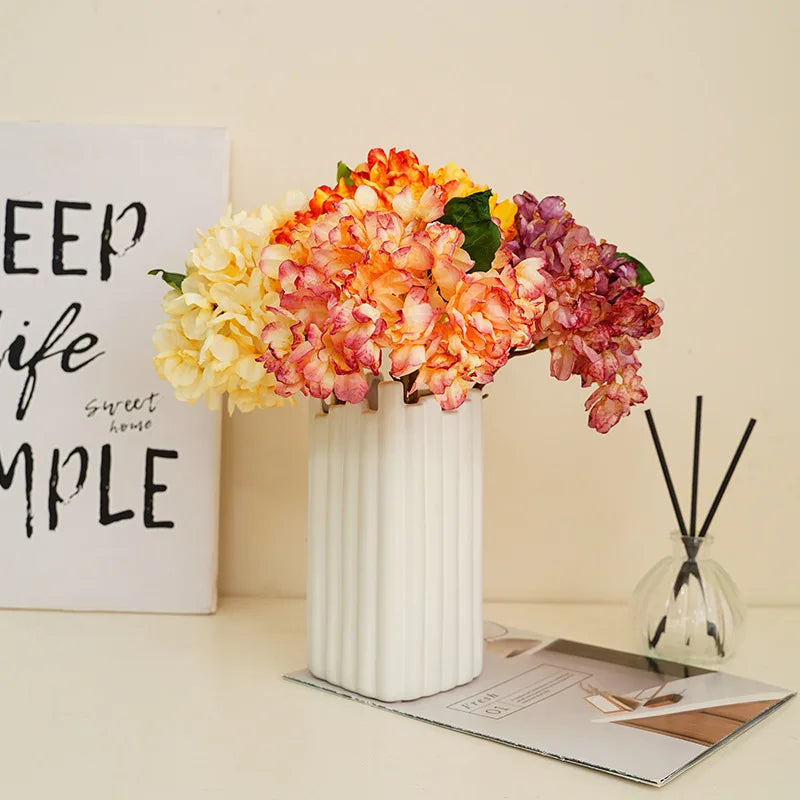 Vintage artificial hydrangea flower for decoration and bouquets