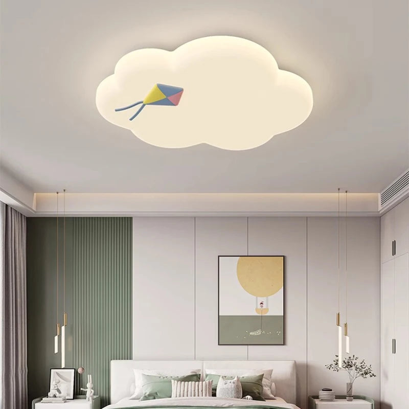 Creative cloud ceiling light for a cosy children's room - vue 5 sur 13