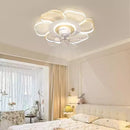 Modern ceiling light with 360-degree rotating fan for stylish lighting