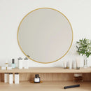 round gold wall mirror for elegant interior decoration